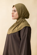 Premium Jersey Instant Hijab – Olive Green