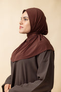 Premium Jersey Instant Hijab – Coffee (Brown)