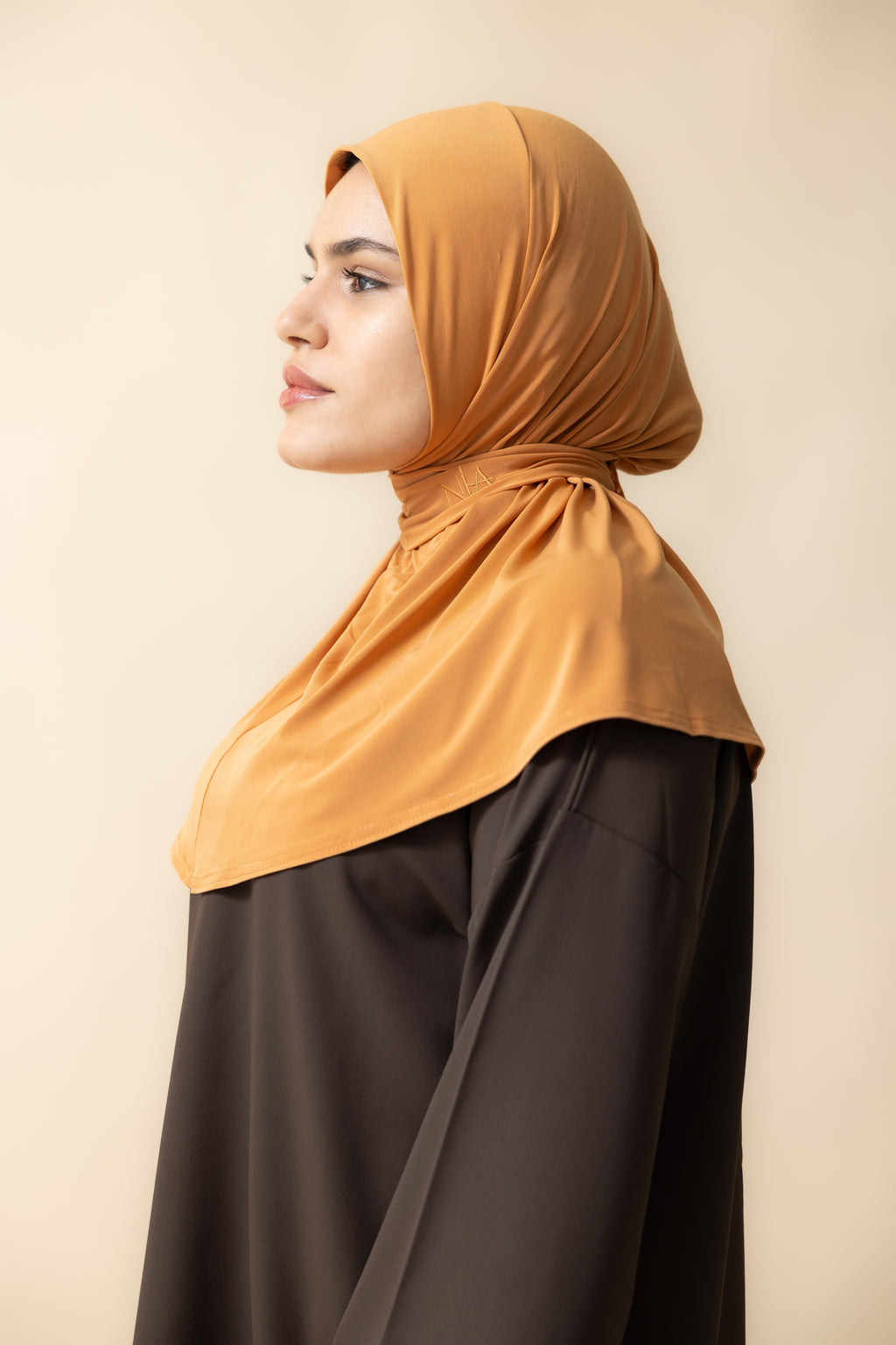 Premium Jersey Instant Hijab - Orange