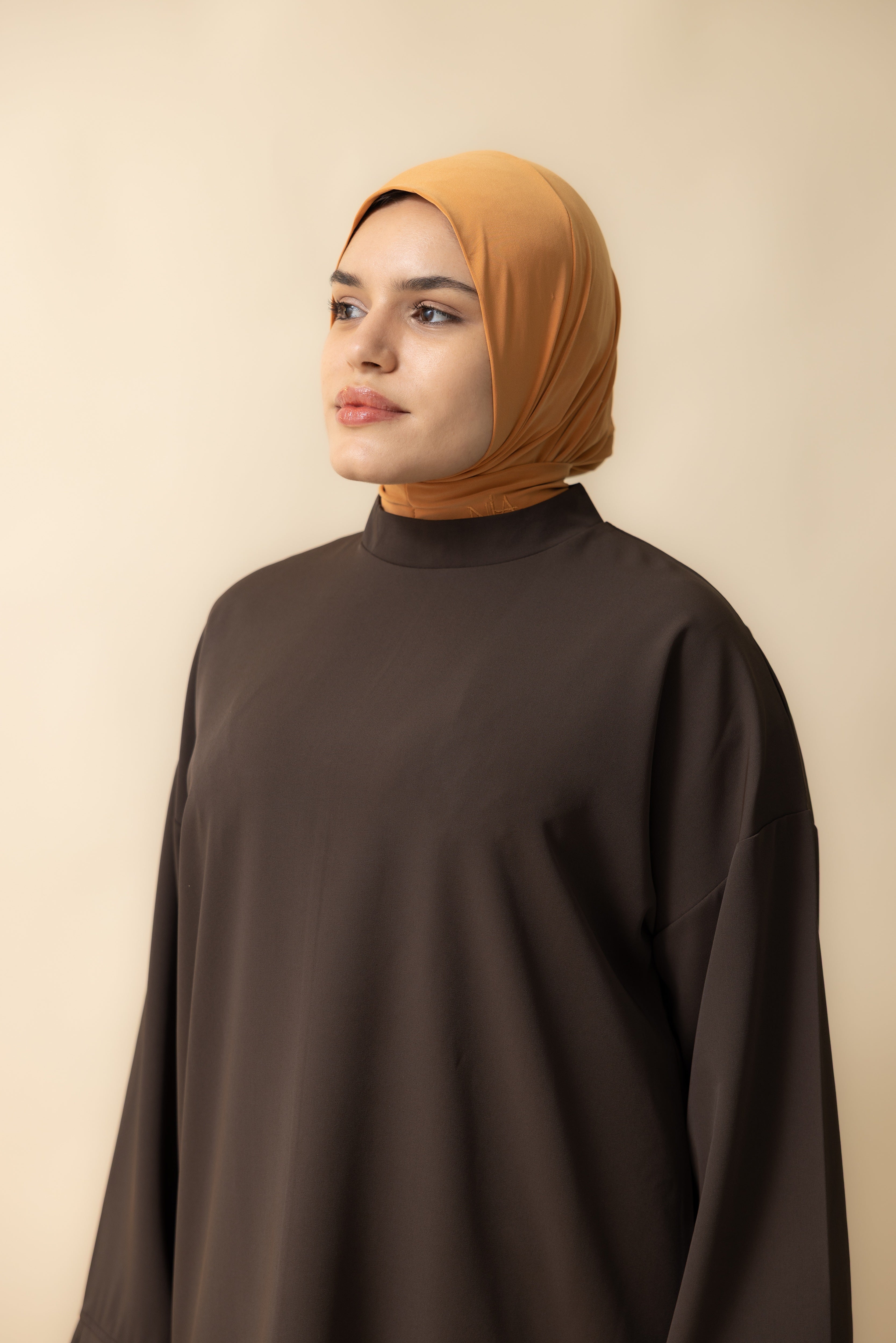 Premium Jersey Instant Hijab - Orange