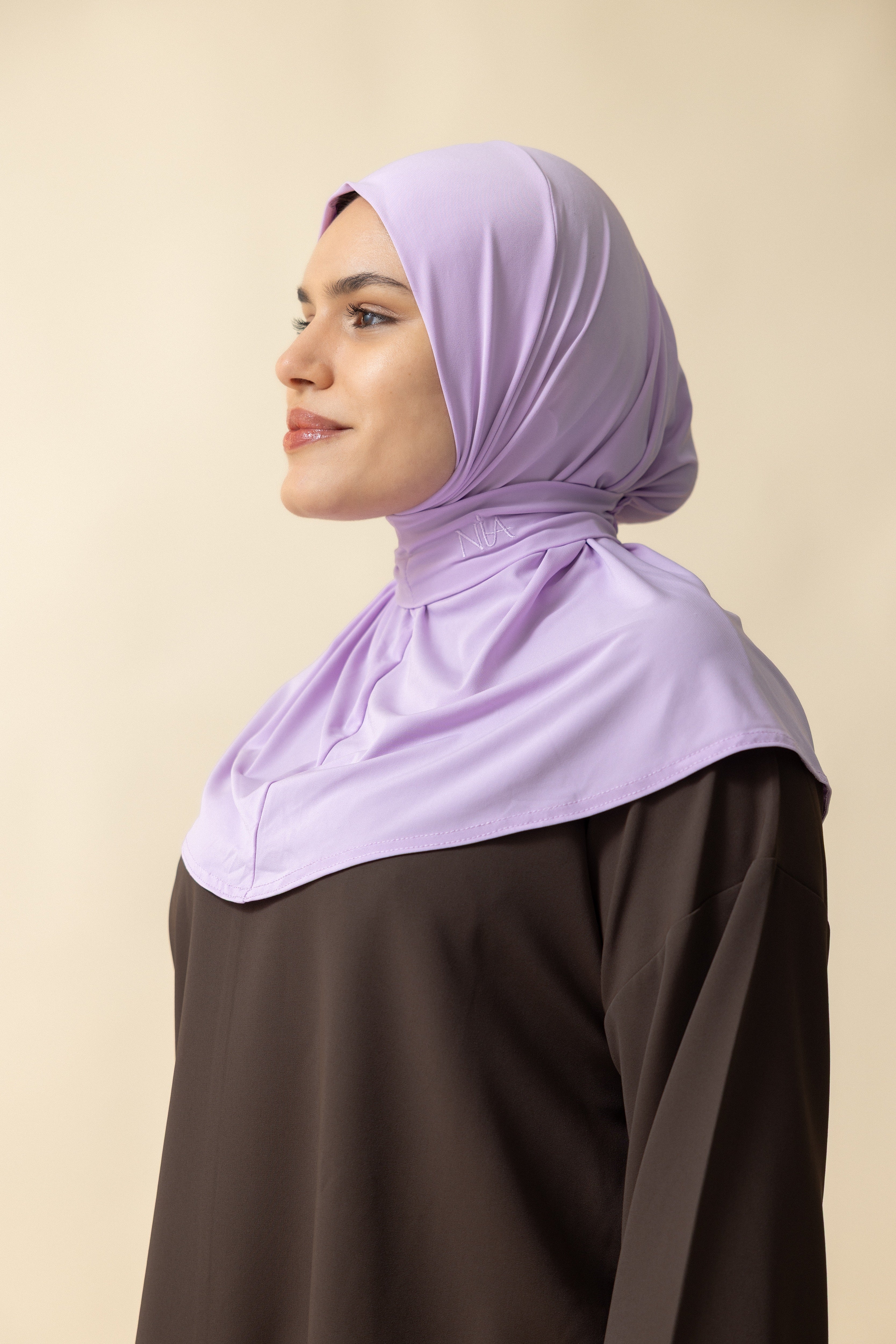 Premium Jersey Instant Hijab – Purple