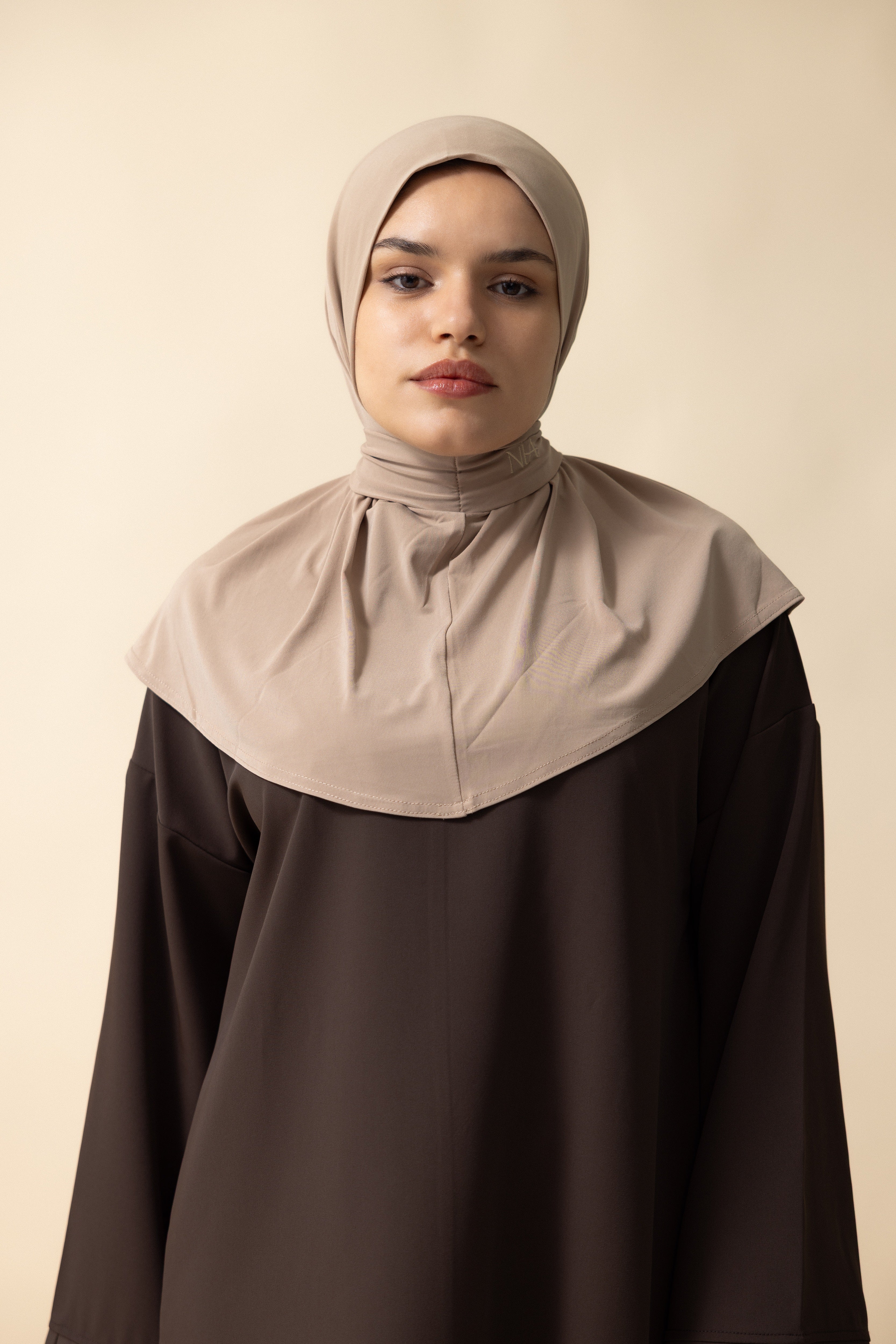 Premium Jersey Instant Hijab – Khaki
