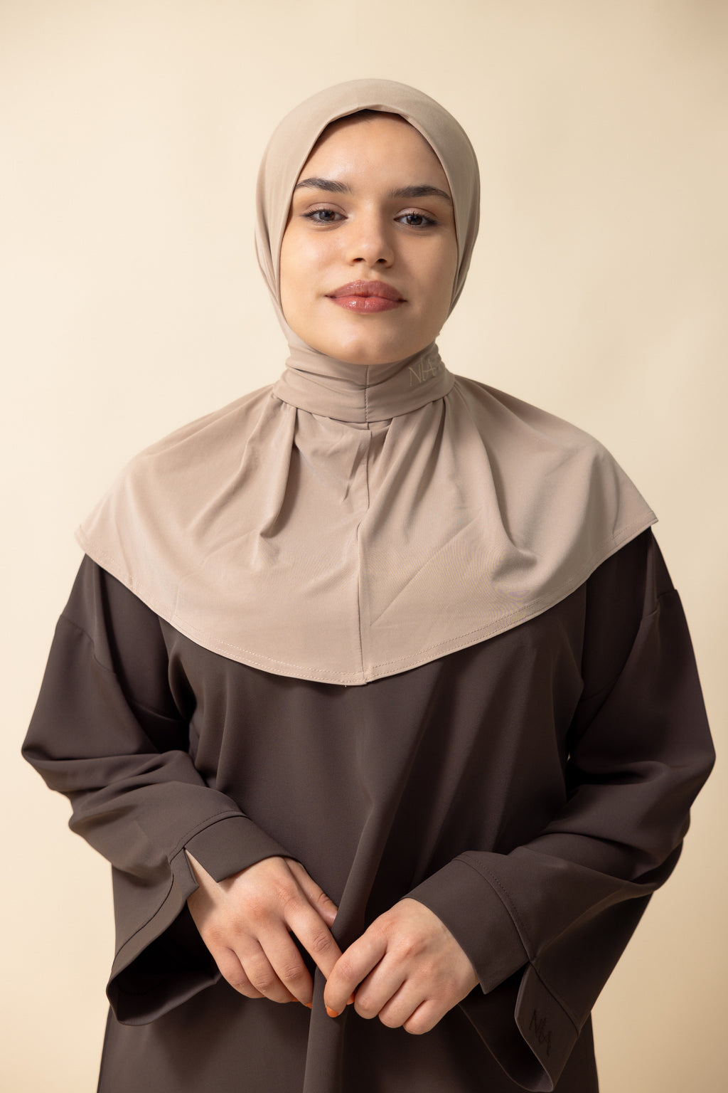 Premium Jersey Instant Hijab – Khaki