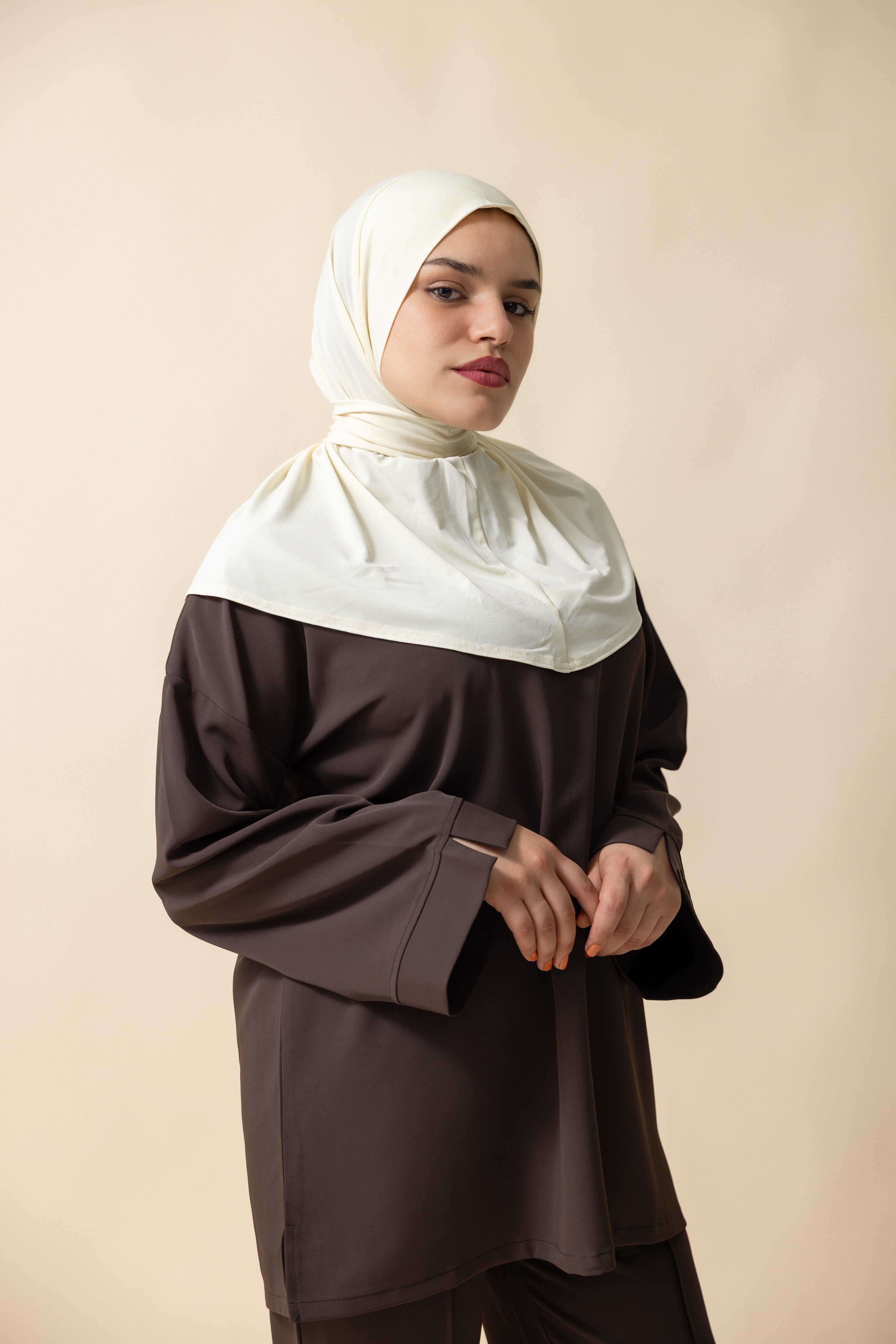 Premium Jersey Instant Hijab - Butter Yellow