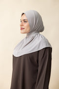 Premium Jersey Instant Hijab – Light Gray