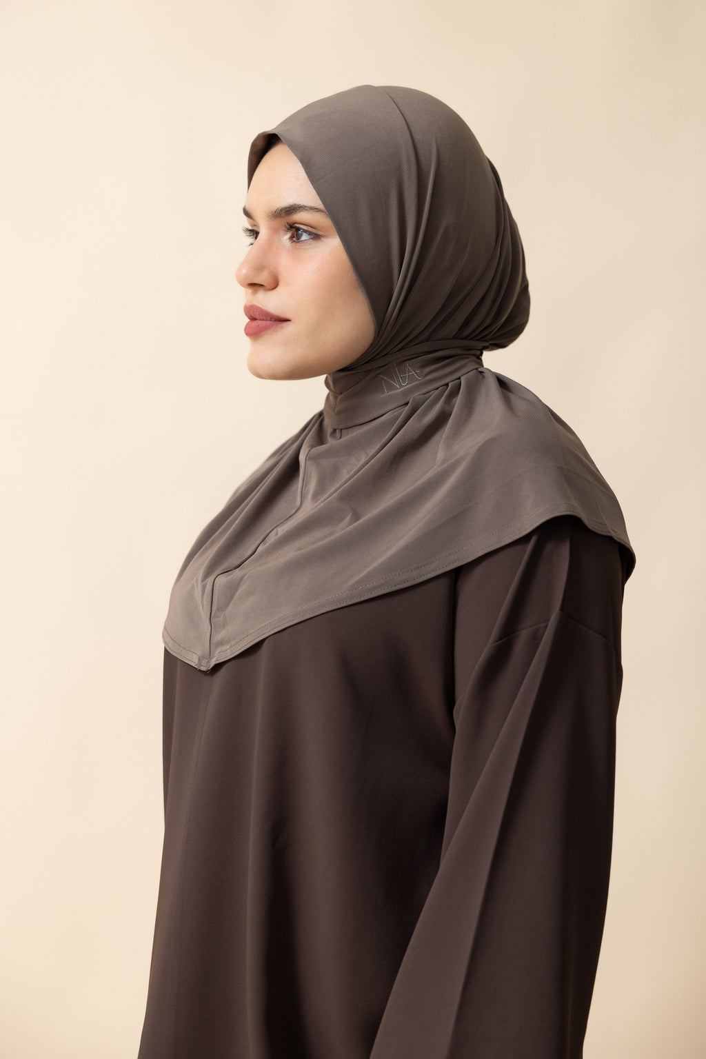 Premium Jersey Instant Hijab – Dark Gray