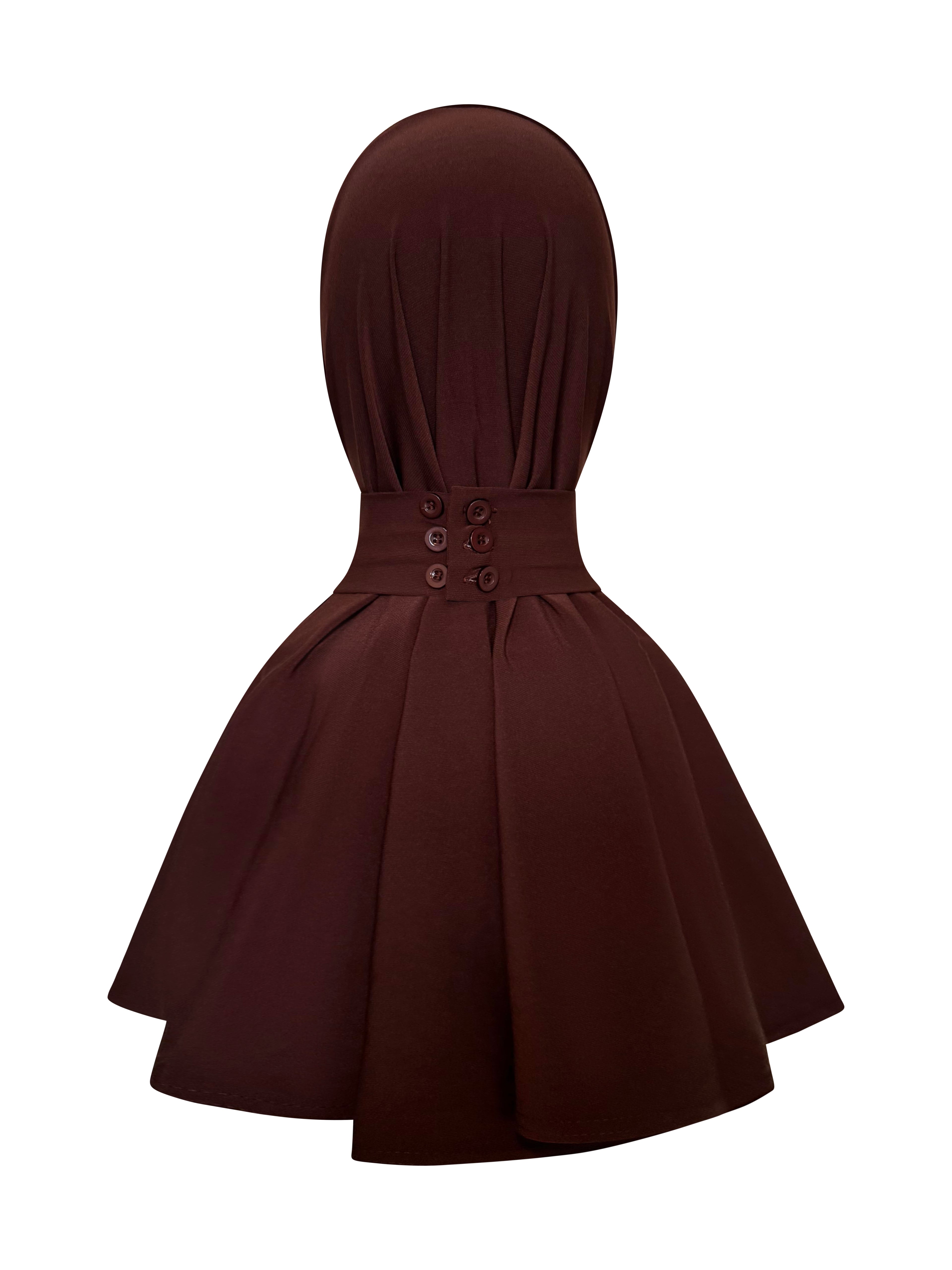 Premium Jersey Instant Hijab – Coffee (Brown)