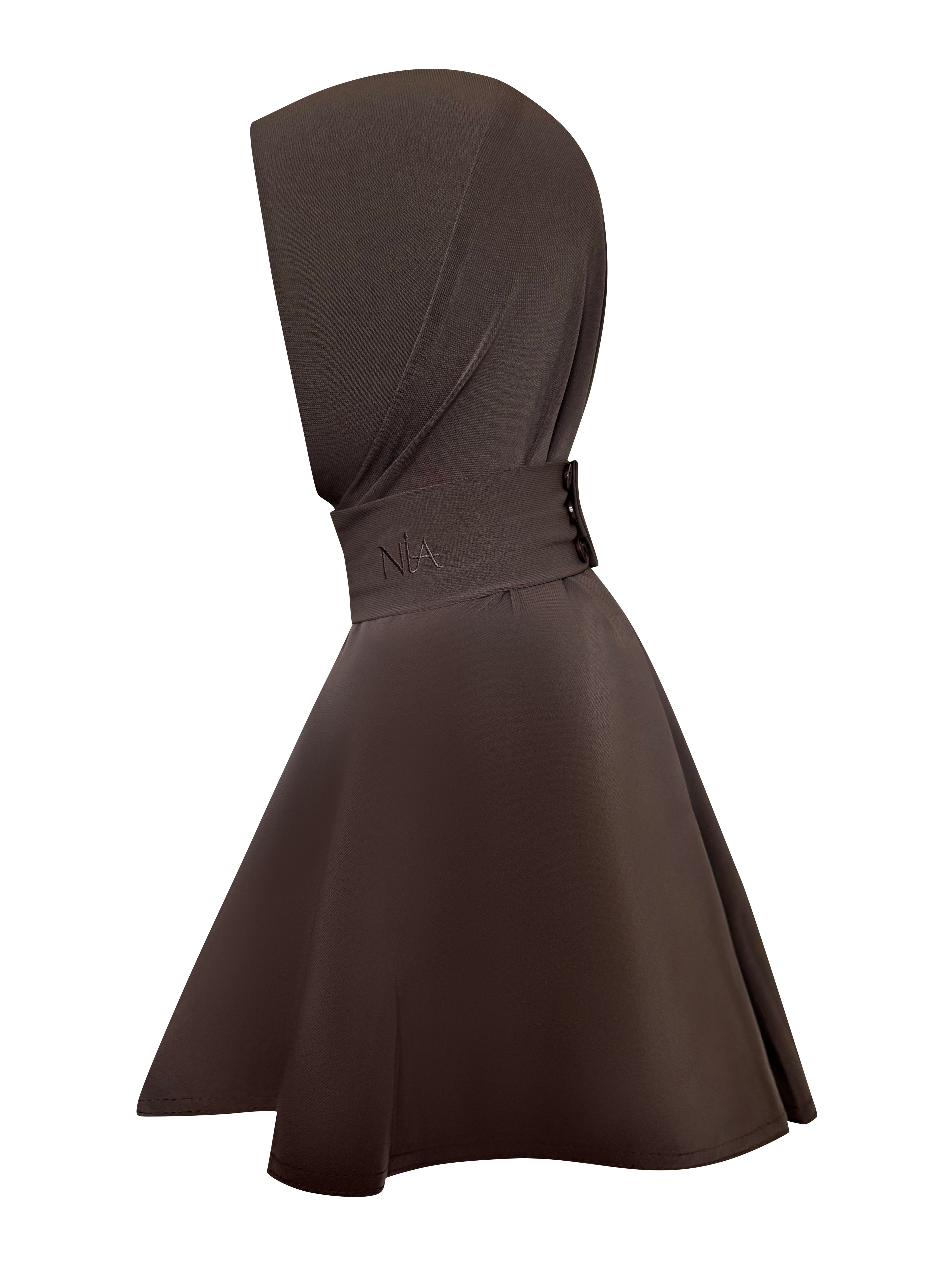 Premium Jersey Instant Hijab – Dark Gray