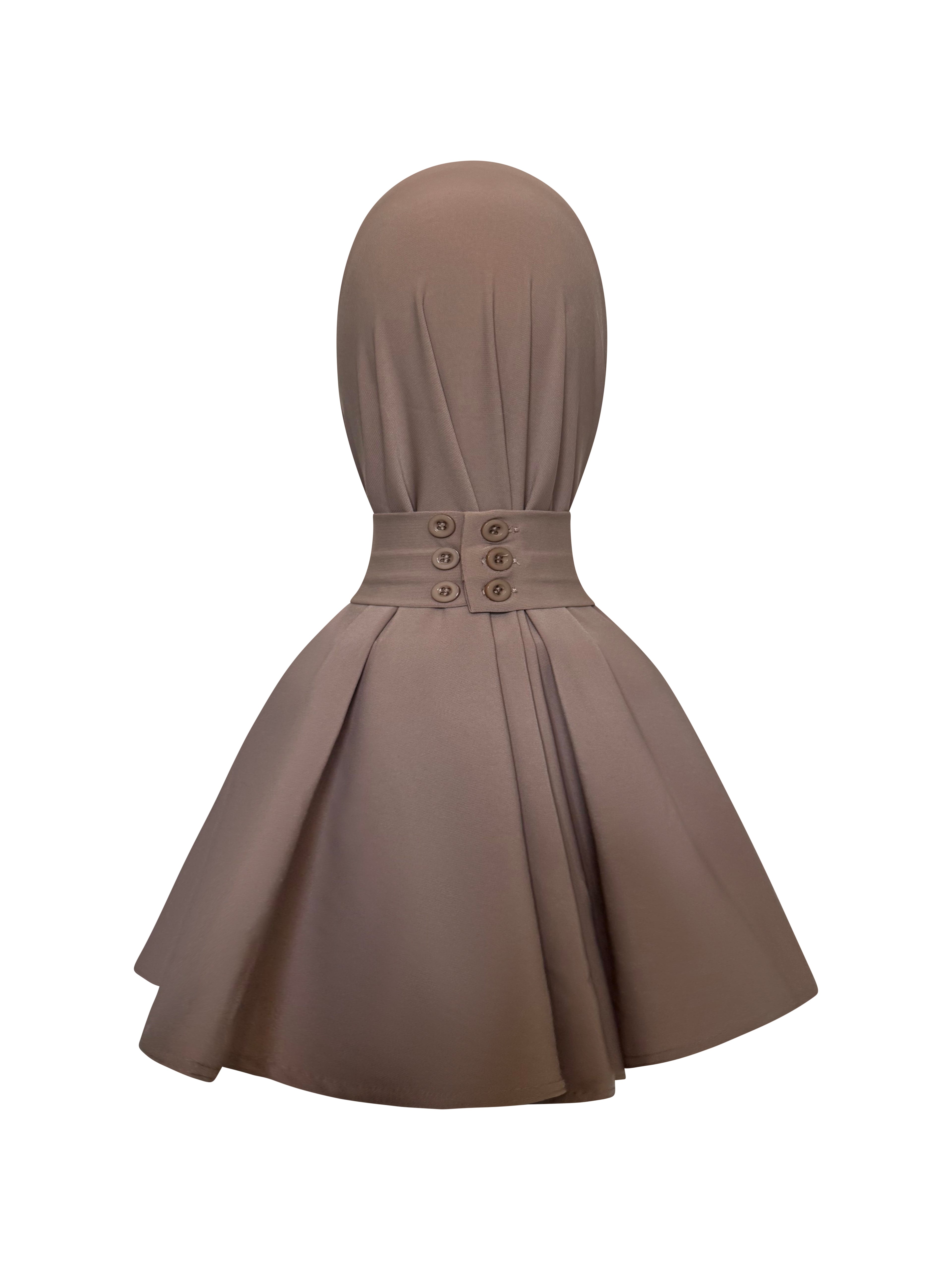 Premium Jersey Instant Hijab – Khaki