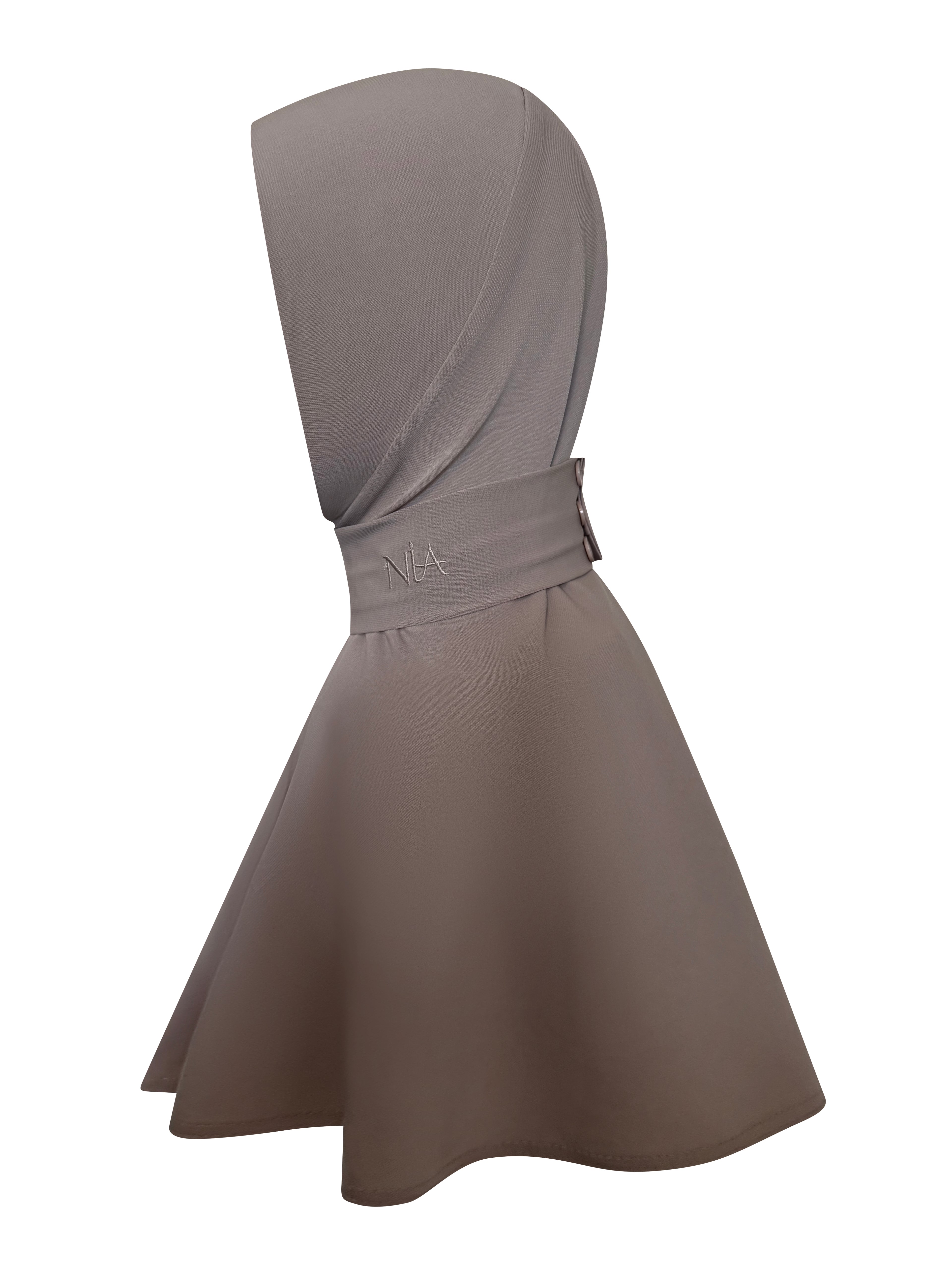 Premium Jersey Instant Hijab – Light Gray