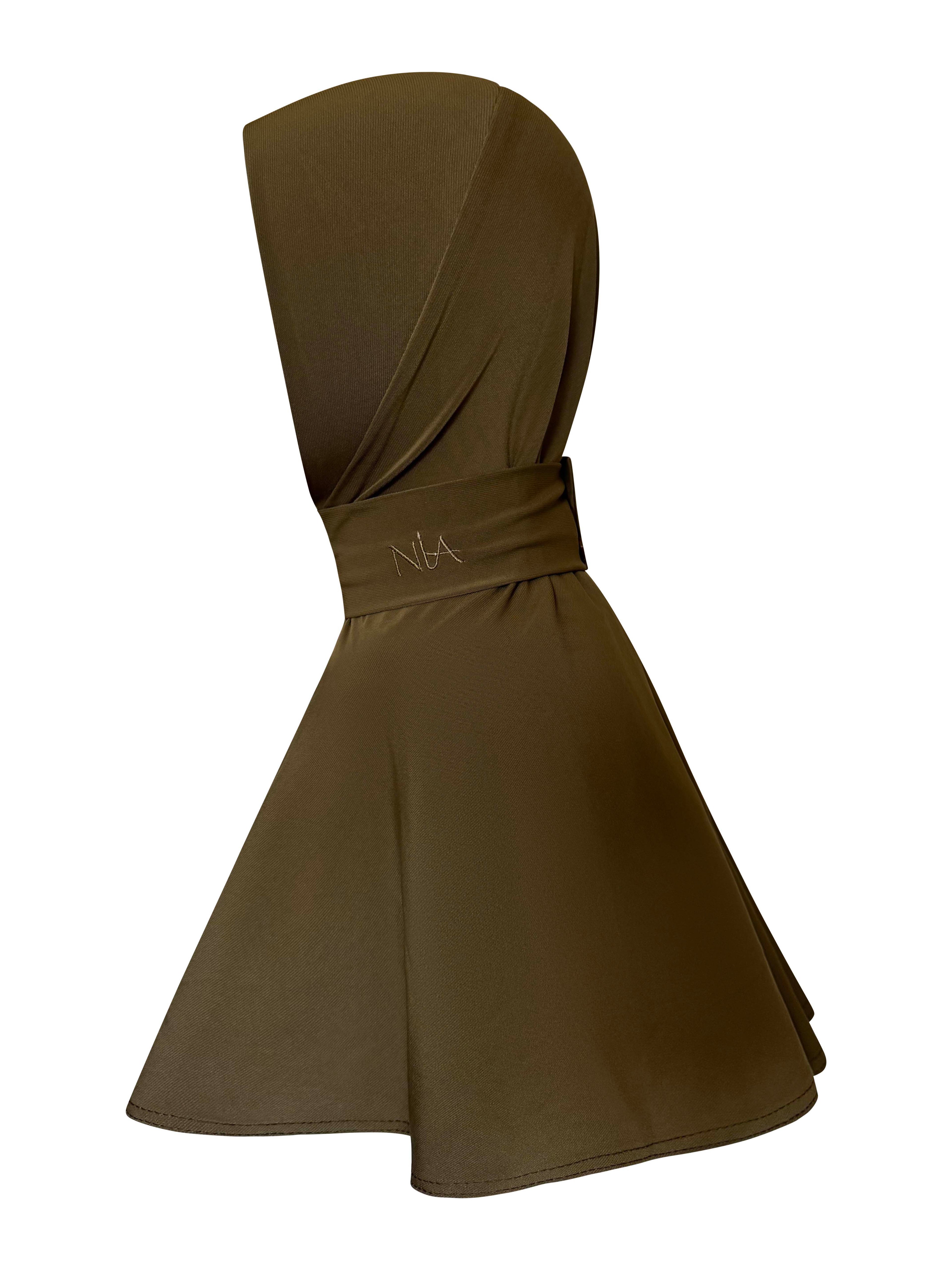 Premium Jersey Instant Hijab – Olive Green