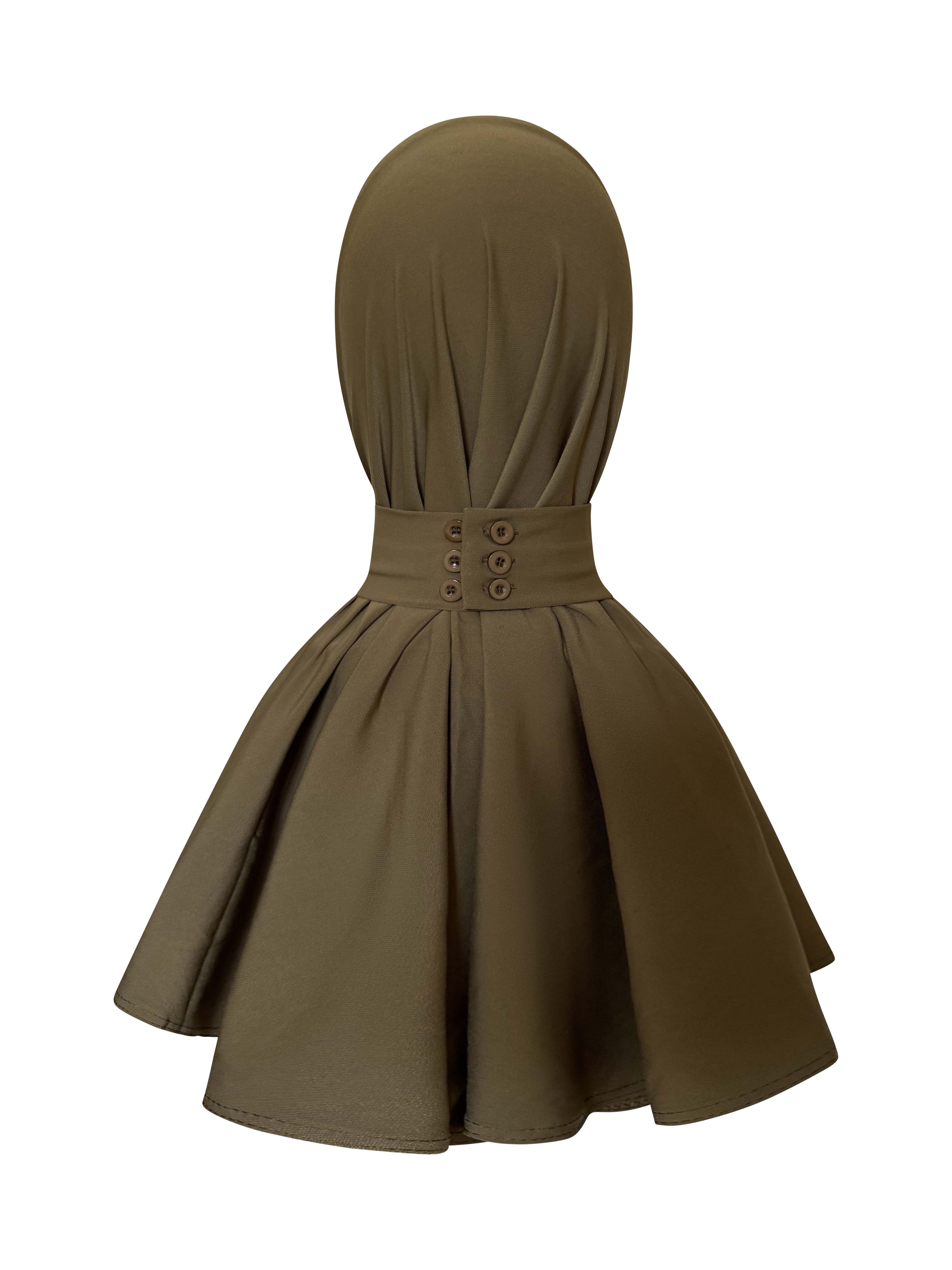 Premium Jersey Instant Hijab – Olive Green