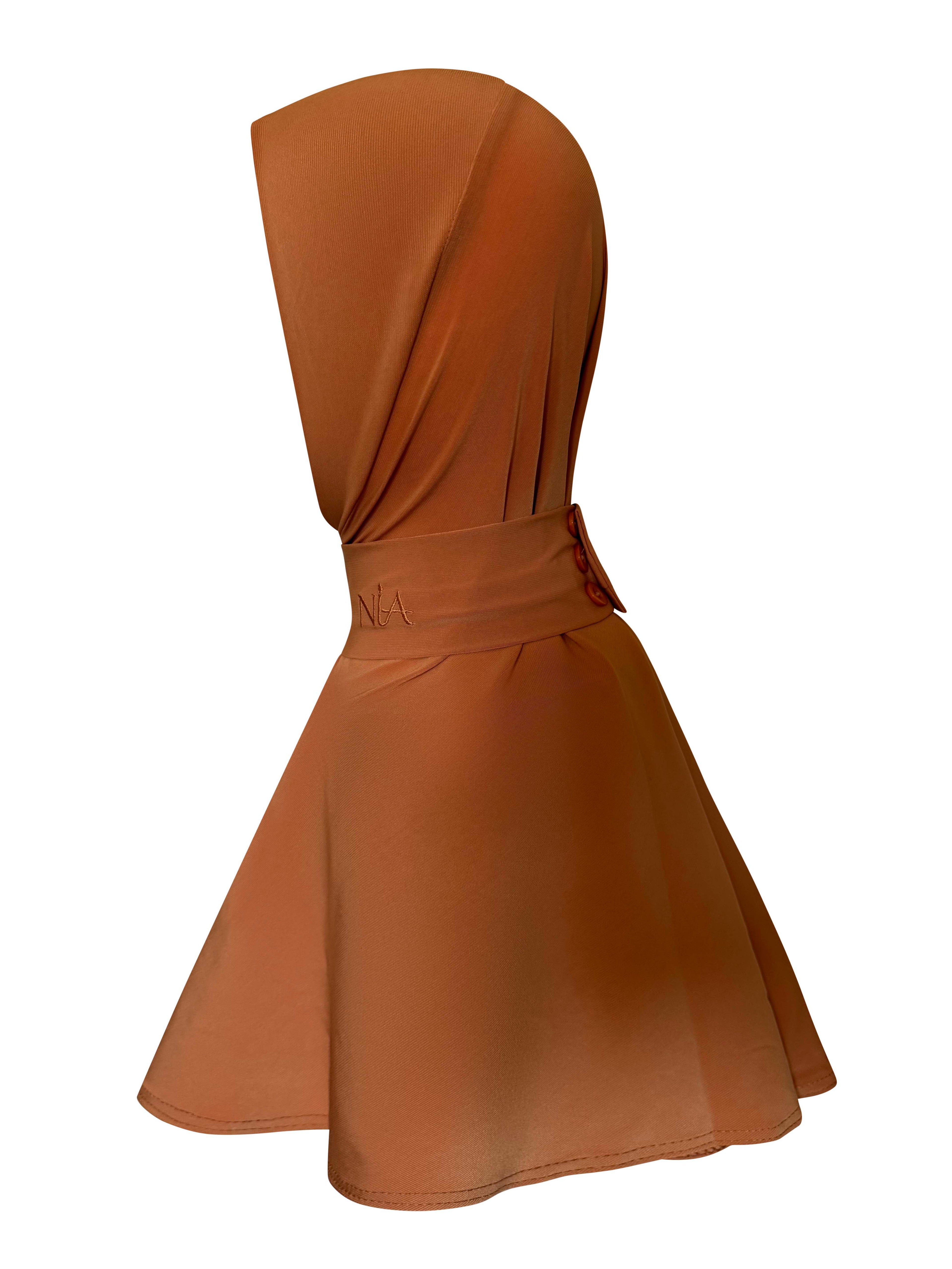 Premium Jersey Instant Hijab - Orange