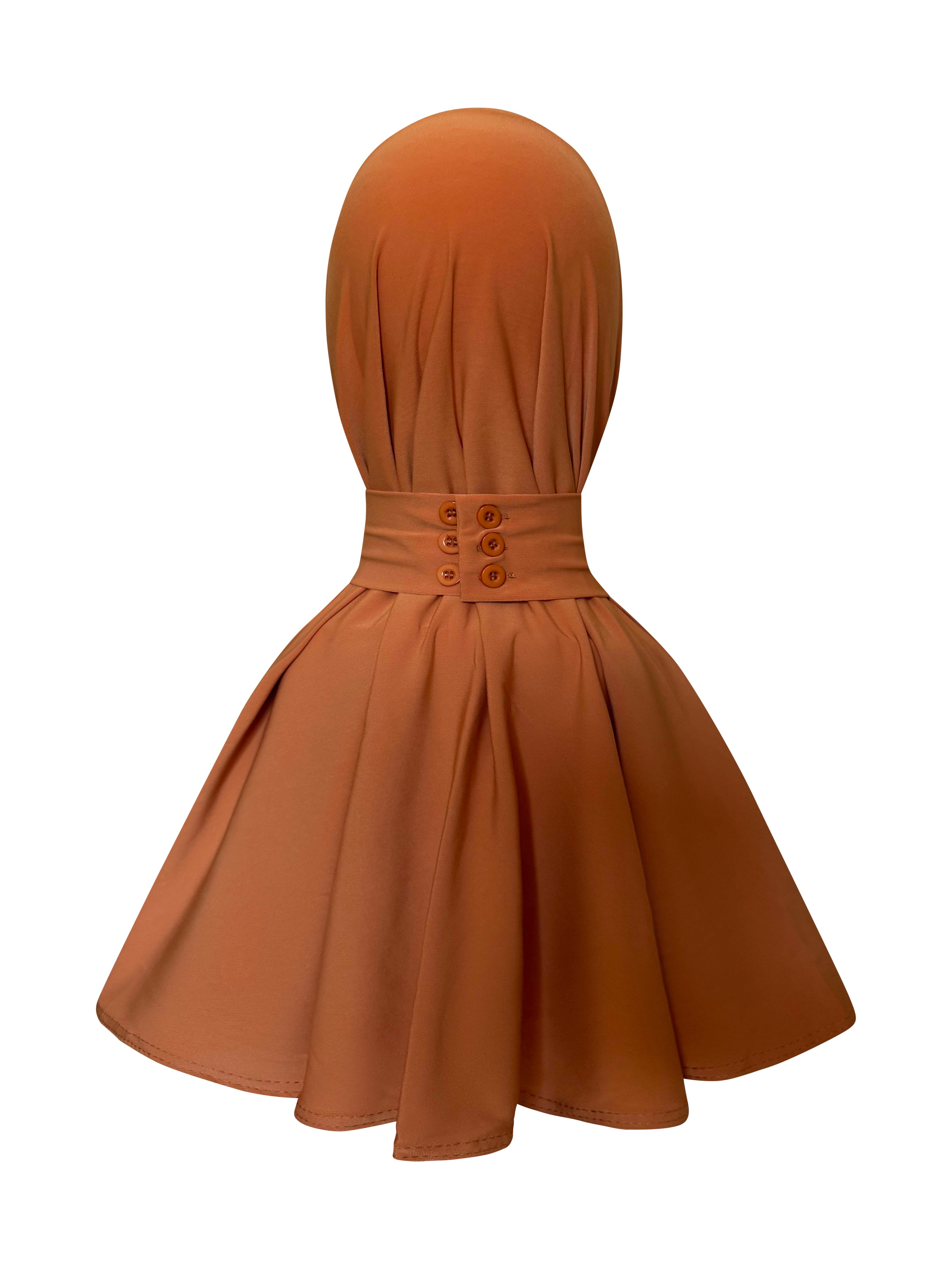 Premium Jersey Instant Hijab - Orange