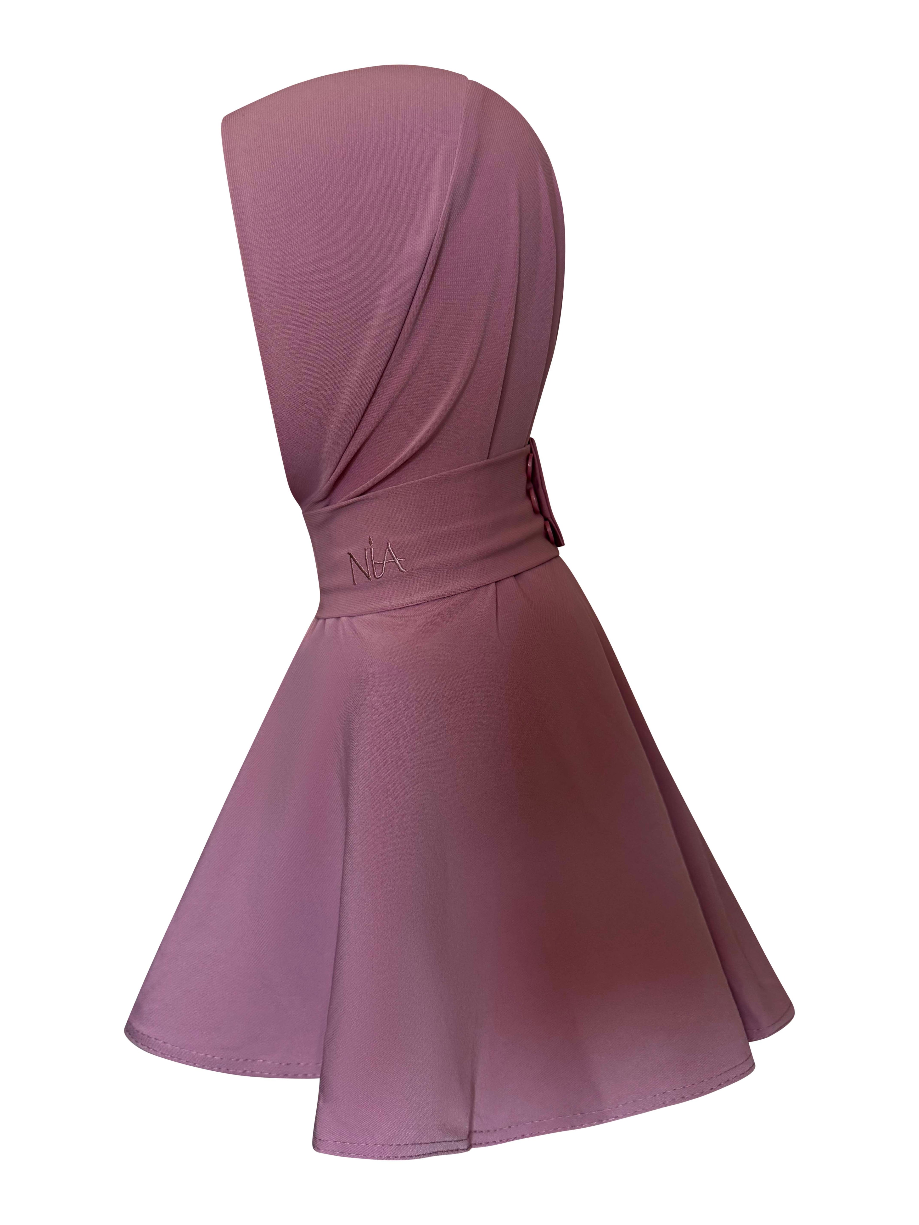 Premium Jersey Instant Hijab - Pink Purple