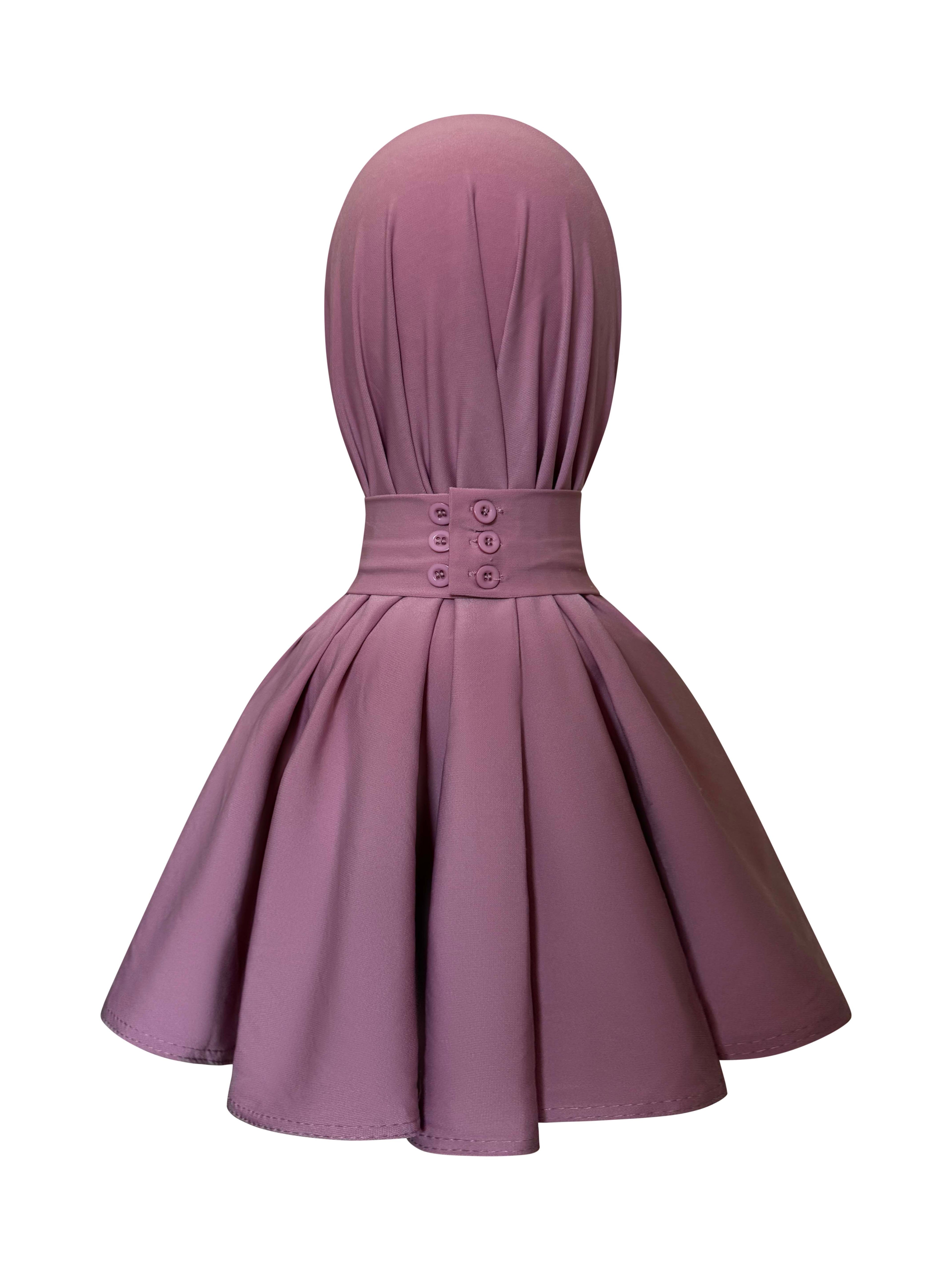 Premium Jersey Instant Hijab - Pink Purple