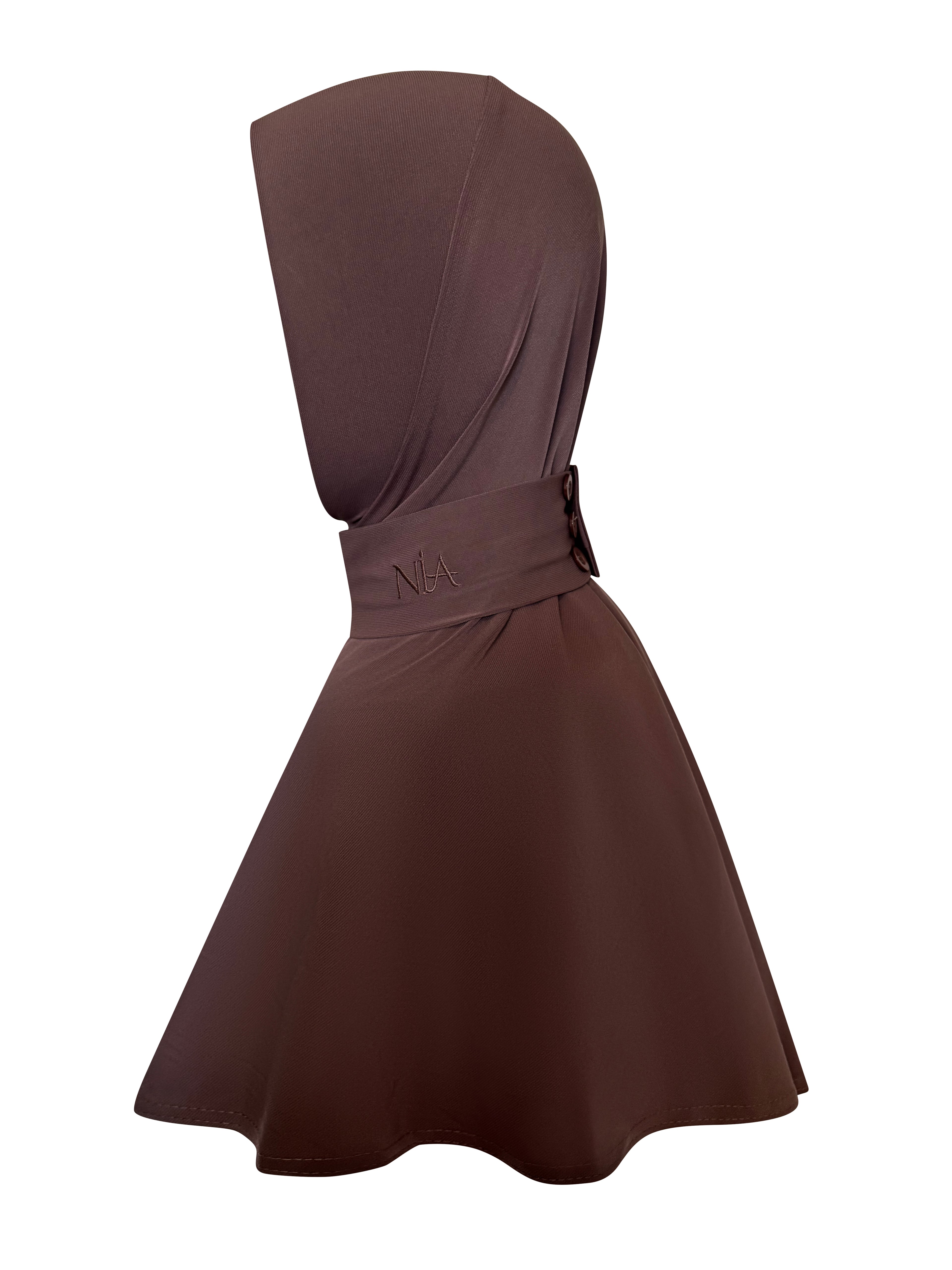 Premium Jersey Instant Hijab – Red Brick