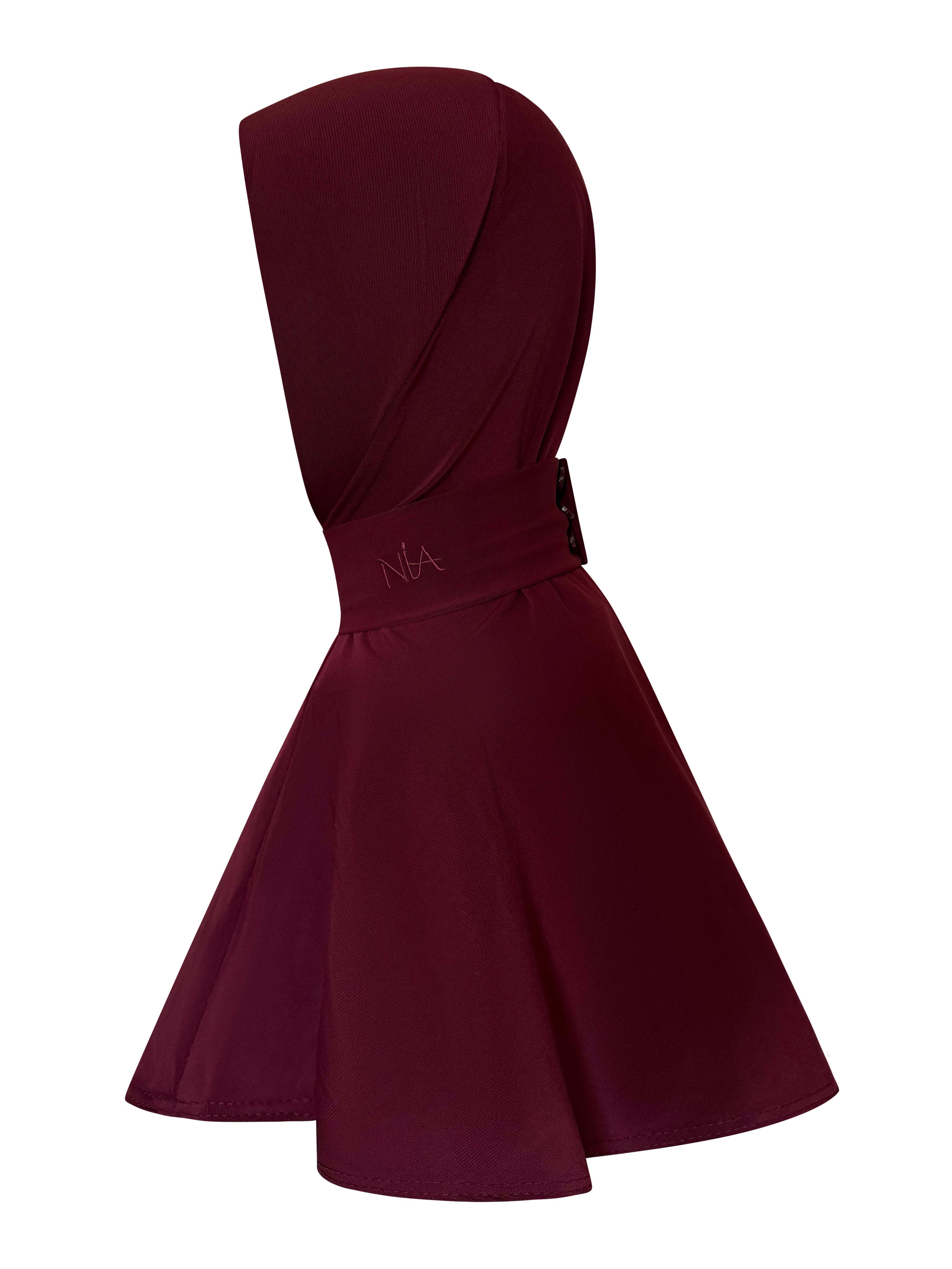 Premium Jersey Instant Hijab – Wine Red