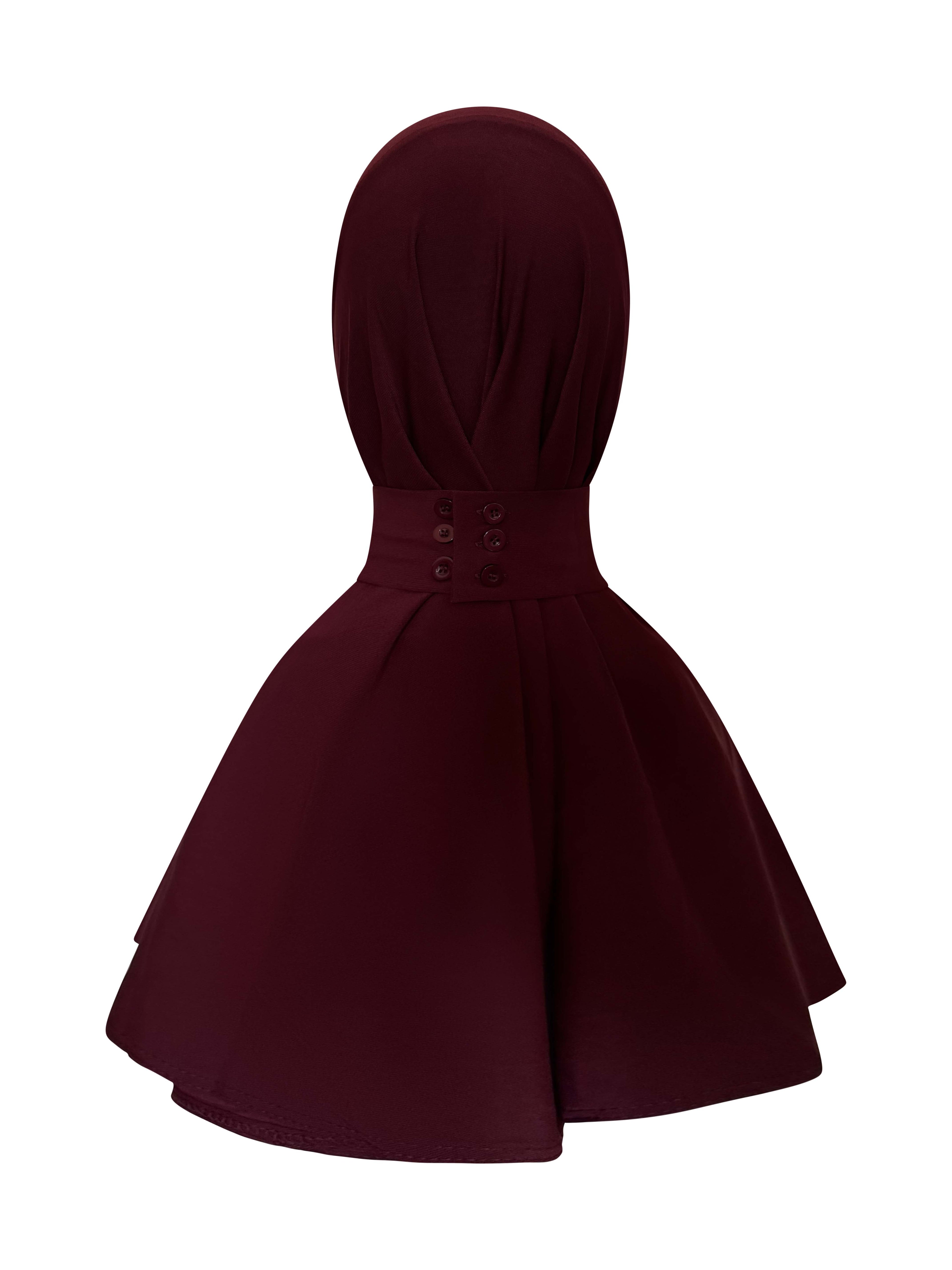 Premium Jersey Instant Hijab – Wine Red