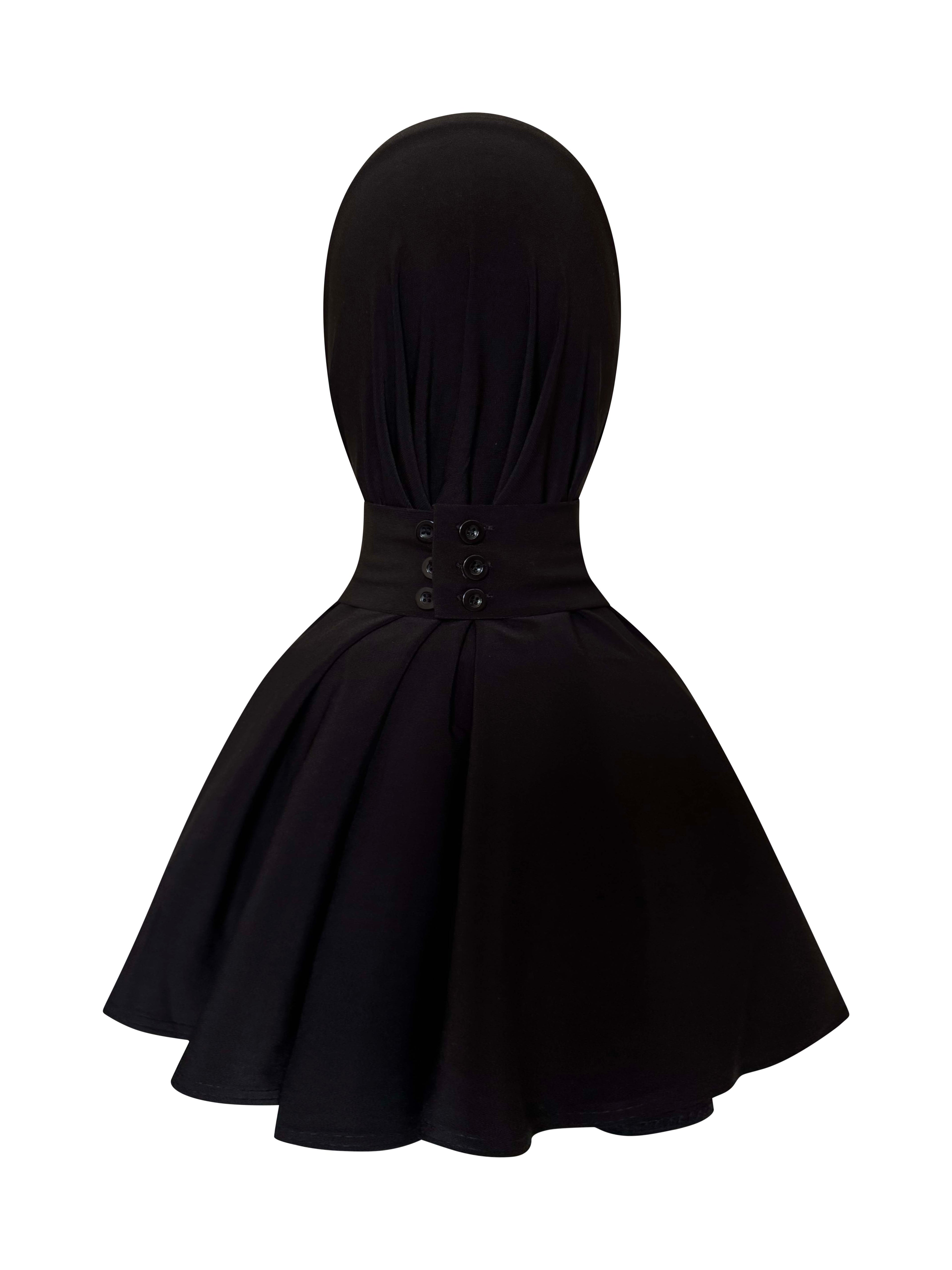 Premium Jersey Instant Hijab (Kids) - Black